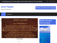 Tablet Screenshot of jesusagape.org